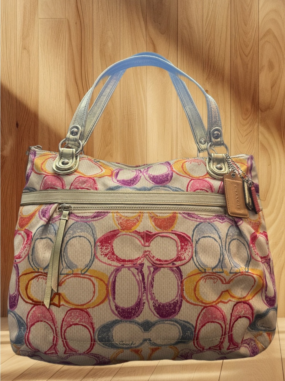 Coach Poppy Dream C Glam Tote 19023